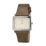 Boccia Brown Band Rectangle Case Watch - 3203-02